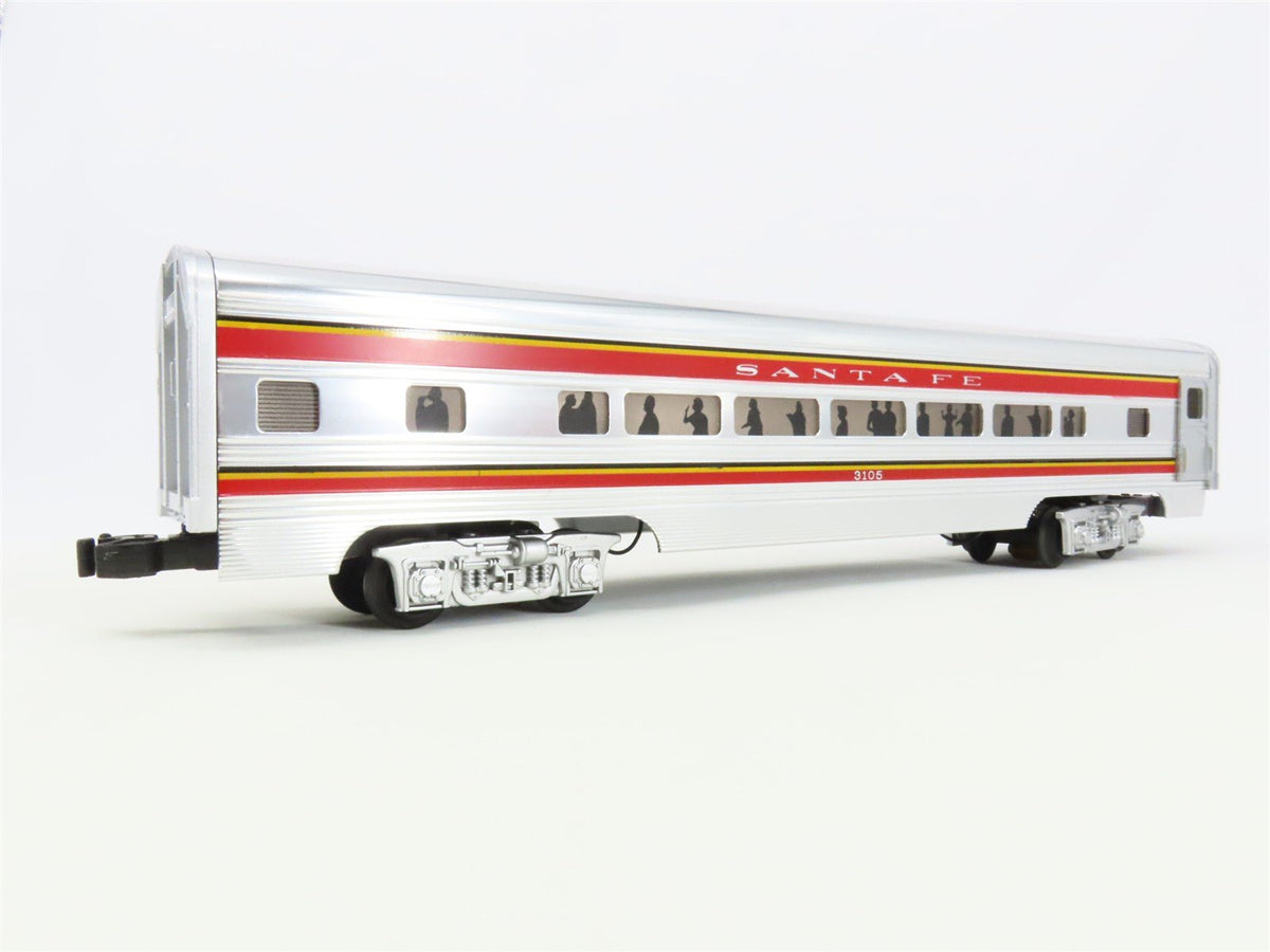 O Gauge 3-Rail MTH 20-6021 ATSF Santa Fe Aluminum Passenger 4-Car Set