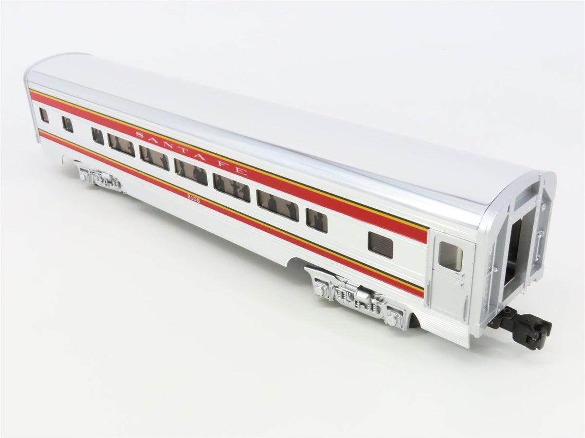 O Gauge 3-Rail MTH 20-6021 ATSF Santa Fe Aluminum Passenger 4-Car Set