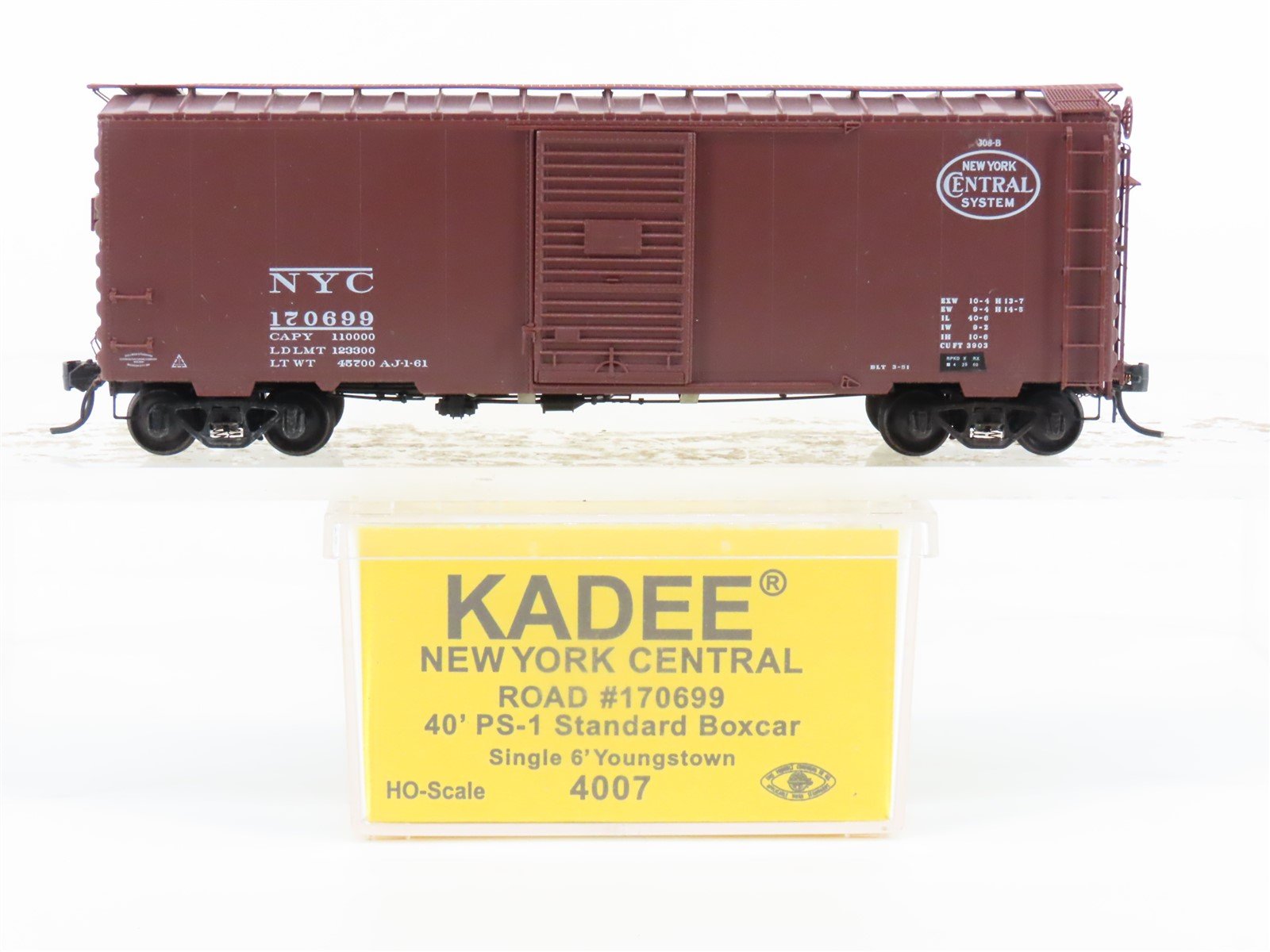 HO Scale Kadee 4007 NYC New York Central System 40' Single Door Box Car #170699