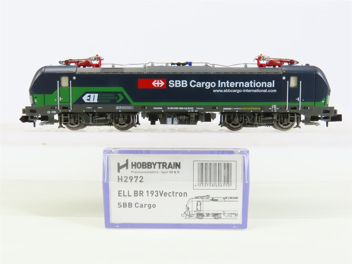 N Hobbytrain H2972 SBB Cargo Int&#39;l ELL BR 193 Vectron Electric #209 - DCC Ready