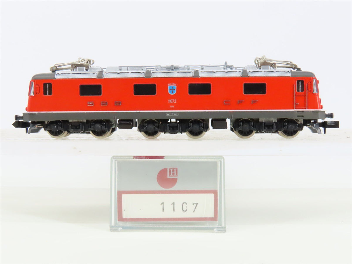 N Scale Hobbytrain / KATO 1107 SBB CFF FFS Swiss Federal Re6/6 Electric #11672