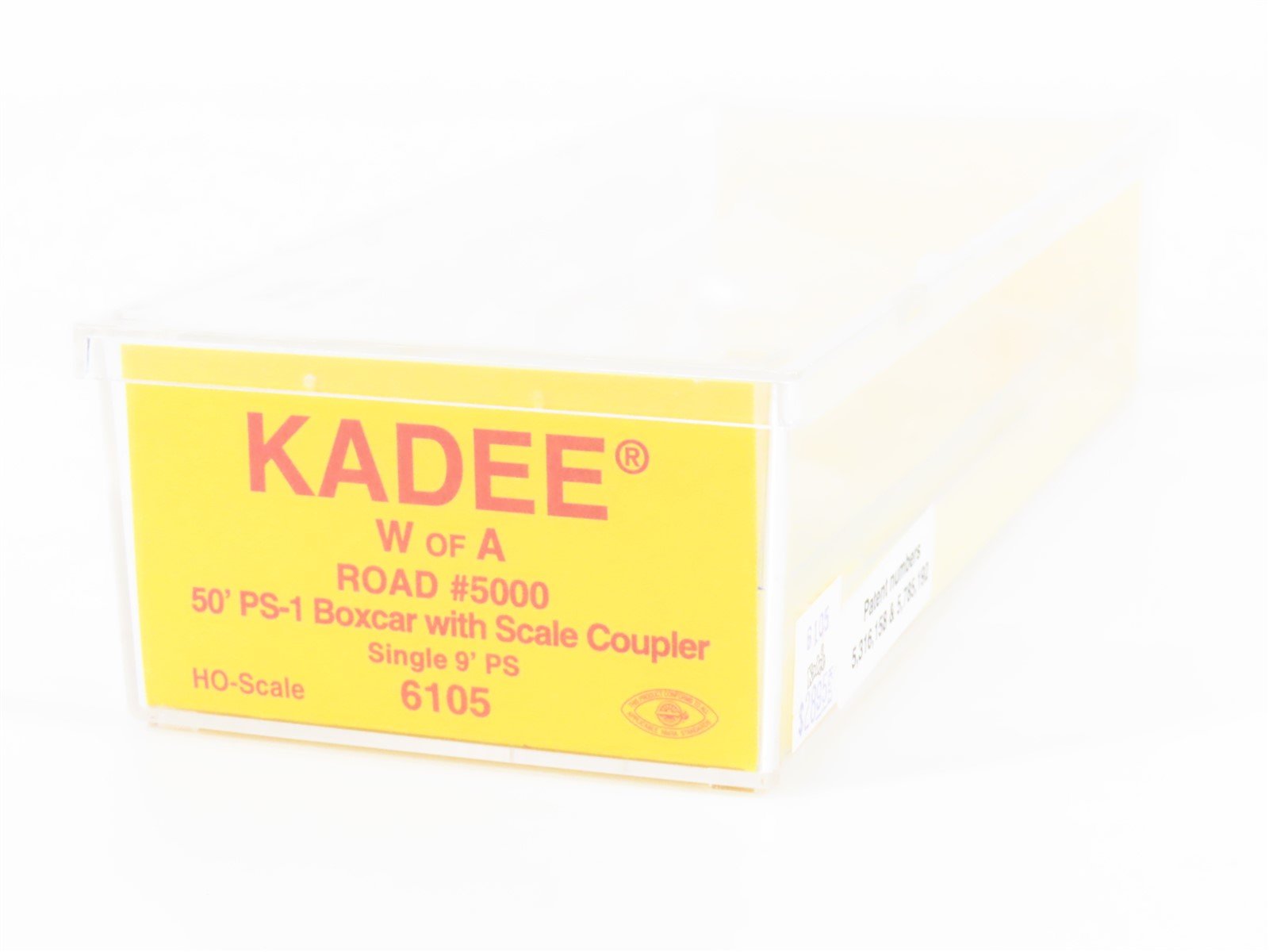 HO Scale Kadee 6105 WofA Western Railway of Alabama 50' Box Car #5000