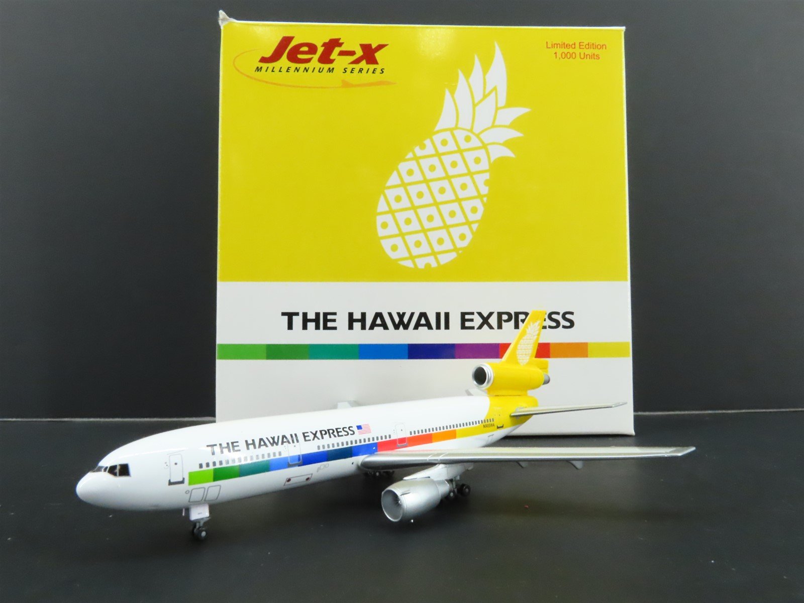 1:400 Dragon Wings JETX Die-Cast JX011 The Hawaii Express MD DC-10-10 Airliner