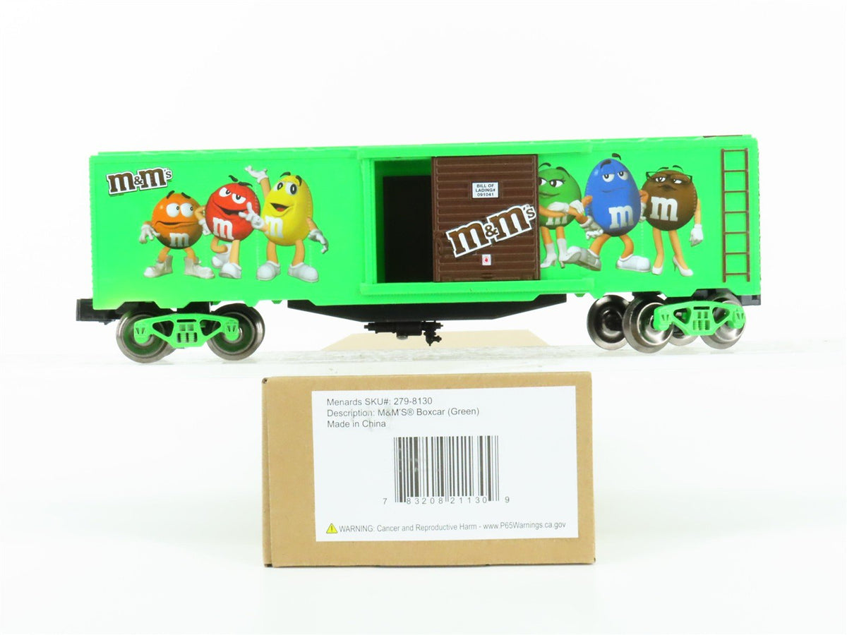 O Gauge 3-Rail Menards Gold Line 279-8130 M&amp;M&#39;s Single Door Box Car #5141