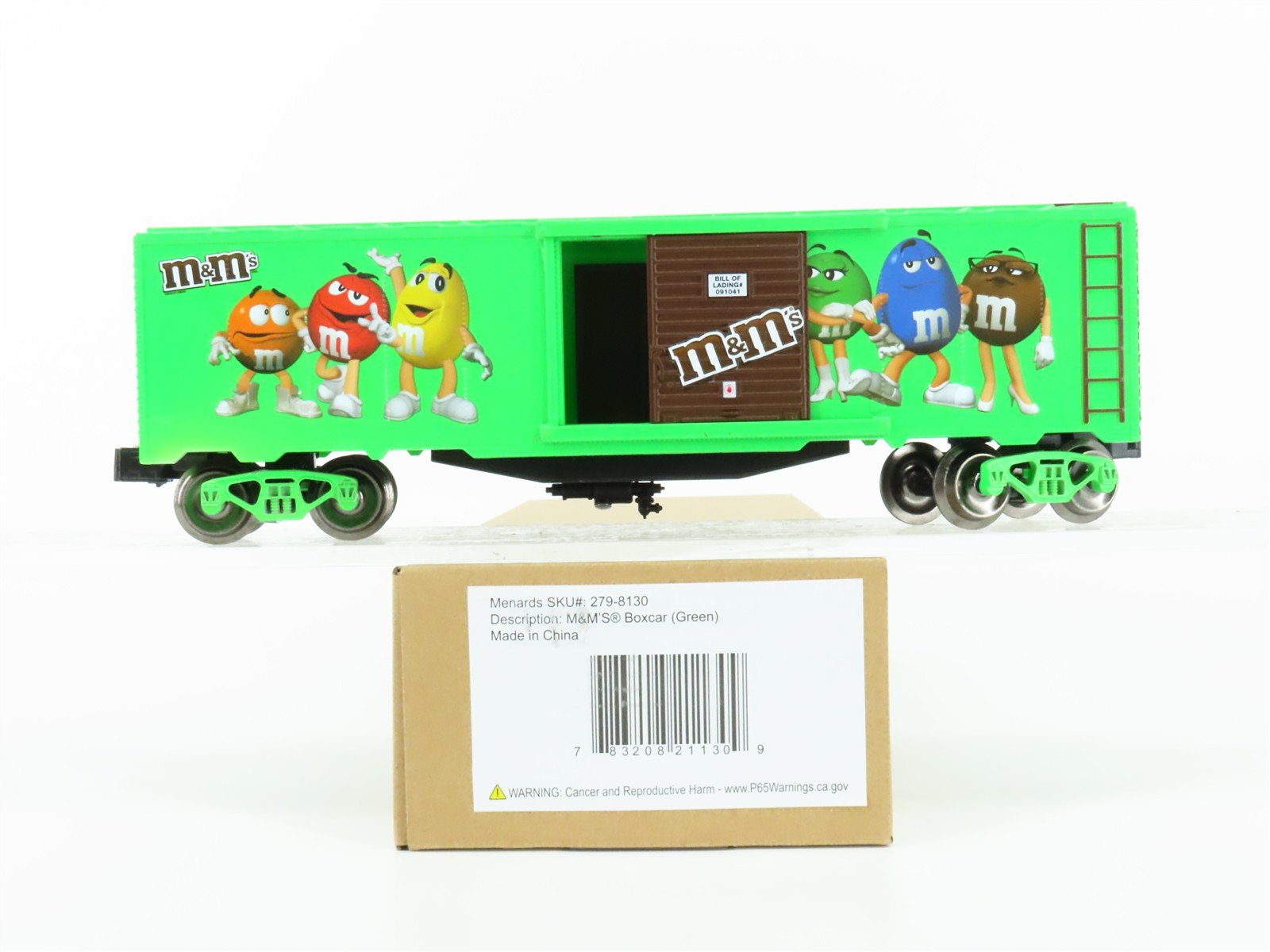 O Gauge 3-Rail Menards Gold Line 279-8130 M&M's Single Door Box Car #5141