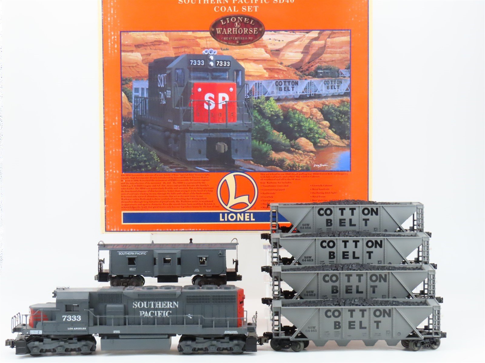 O Gauge 3-Rail Lionel 6-11940 SP Warhorse Diesel Set w/ 4 Coal Cars & Caboose