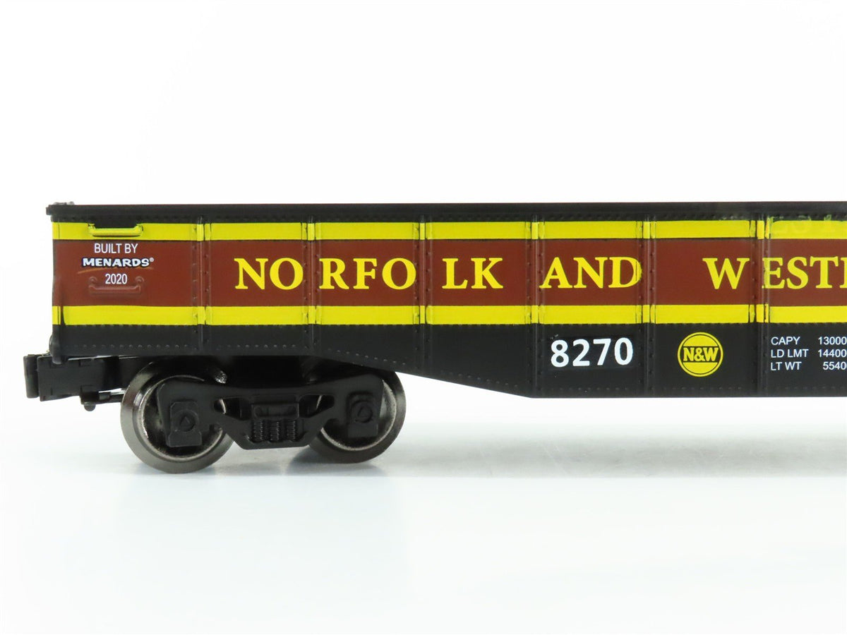 O Gauge 3-Rail Menards Gold Line 279-7028 NS N&amp;W Norfolk &amp; Western Gondola #8720