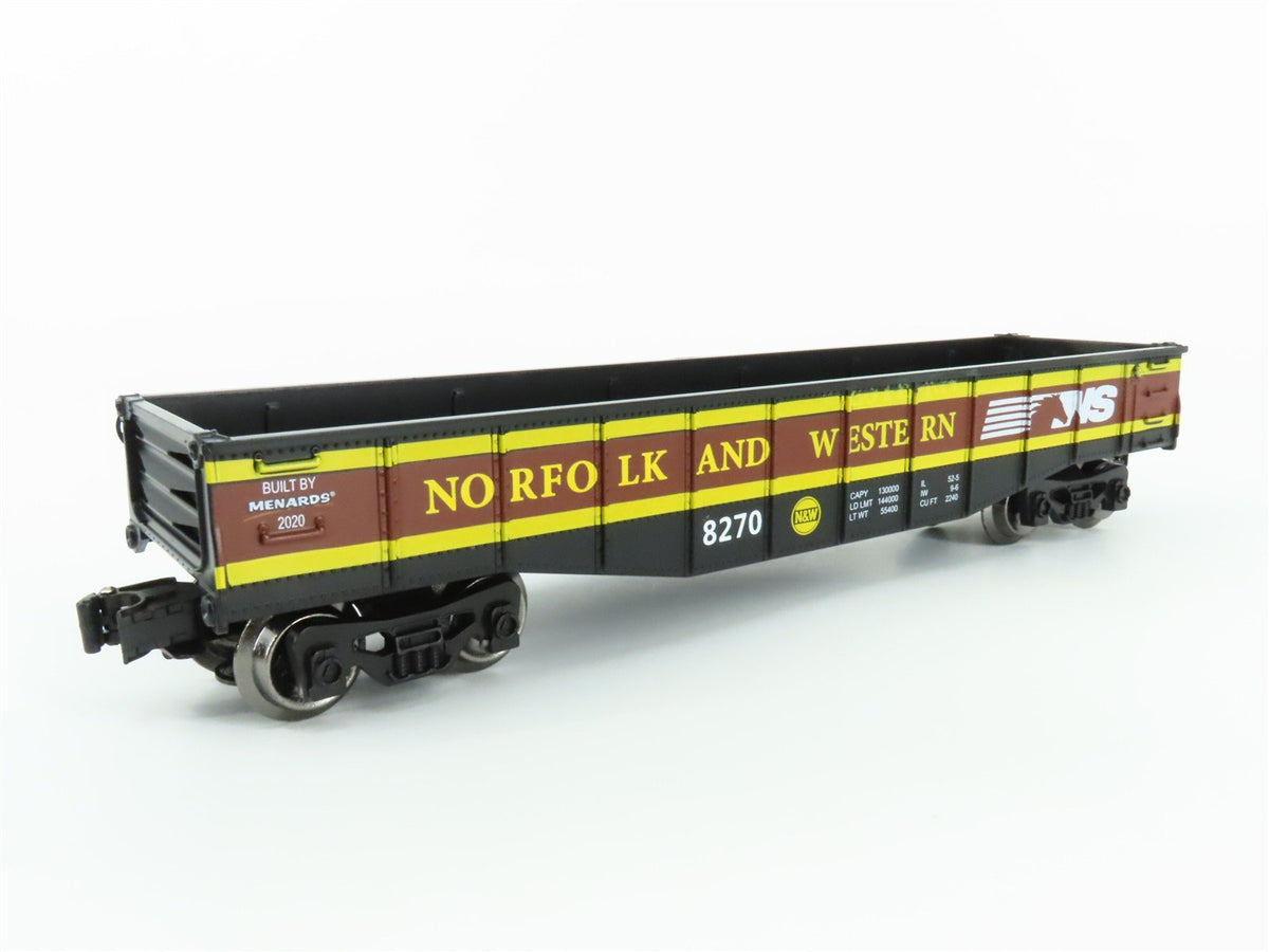 O Gauge 3-Rail Menards Gold Line 279-7028 NS N&amp;W Norfolk &amp; Western Gondola #8720