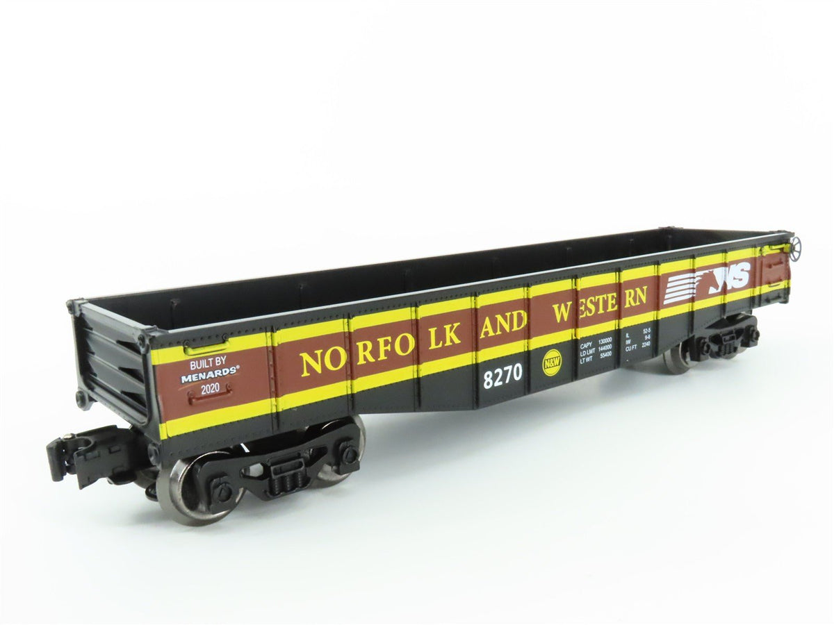 O Gauge 3-Rail Menards Gold Line 279-7028 NS N&amp;W Norfolk &amp; Western Gondola #8720