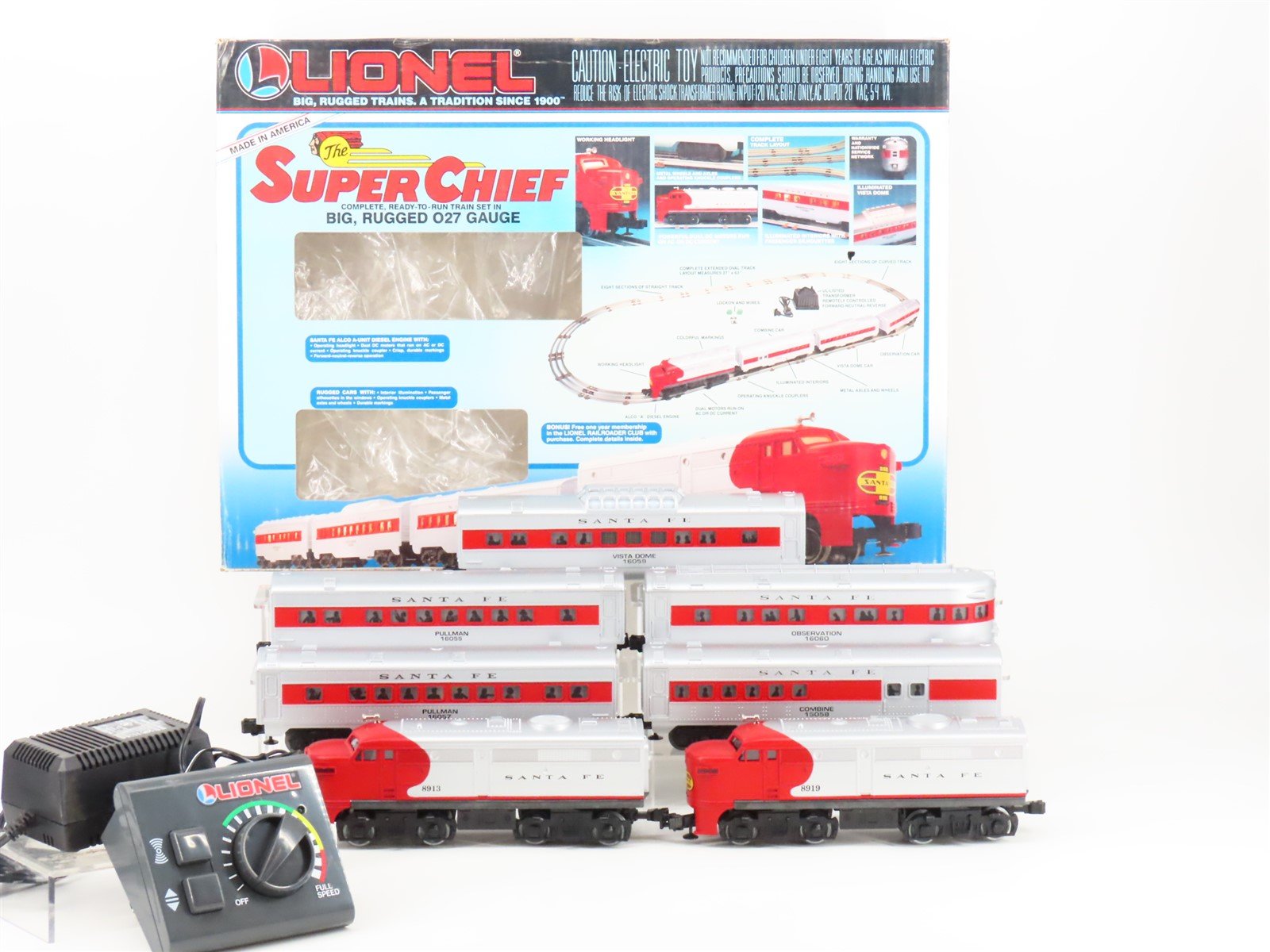 O Gauge 3-Rail Lionel 6-11739 ATSF Super Chief Alco A/A Diesel Passenger Set