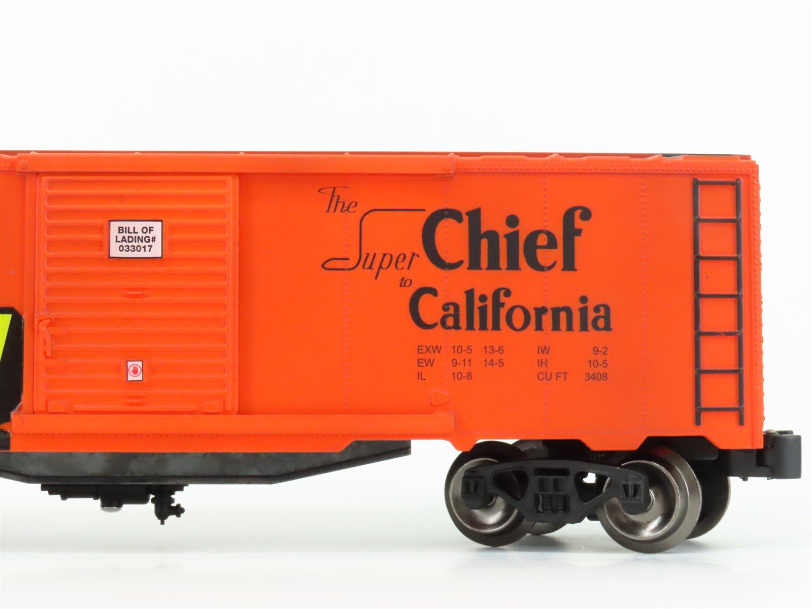 O Gauge 3-Rail Menards Gold Line 279-5776 ATSF Chief Box Car #5841 w/ Graffiti
