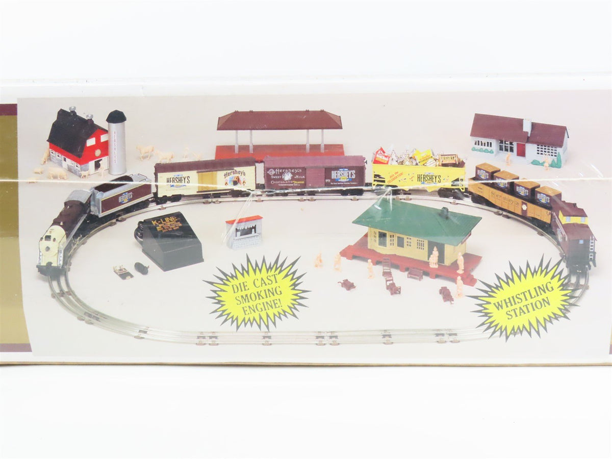 O27 Gauge 3-Rail K-Line K-1401 Hershey&#39;s 100th Anniversary Steam Set SEALED