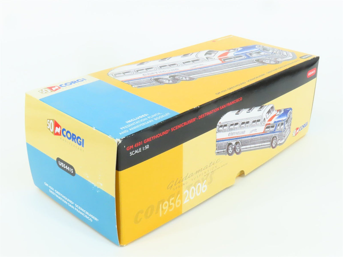 1:50 Corgi US54415 Die-Cast GM 4501 Greyhound Scenicruiser Dest San Francisco