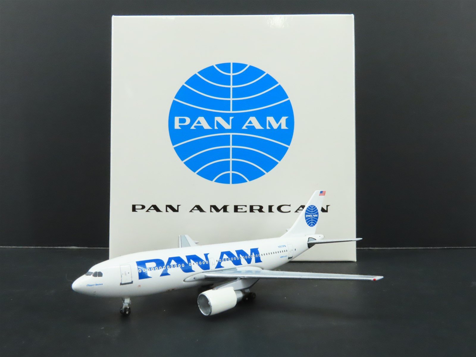 1:400 Pan American Model Co Die-Cast Pan Am Jet Clipper A310-200 Airliner