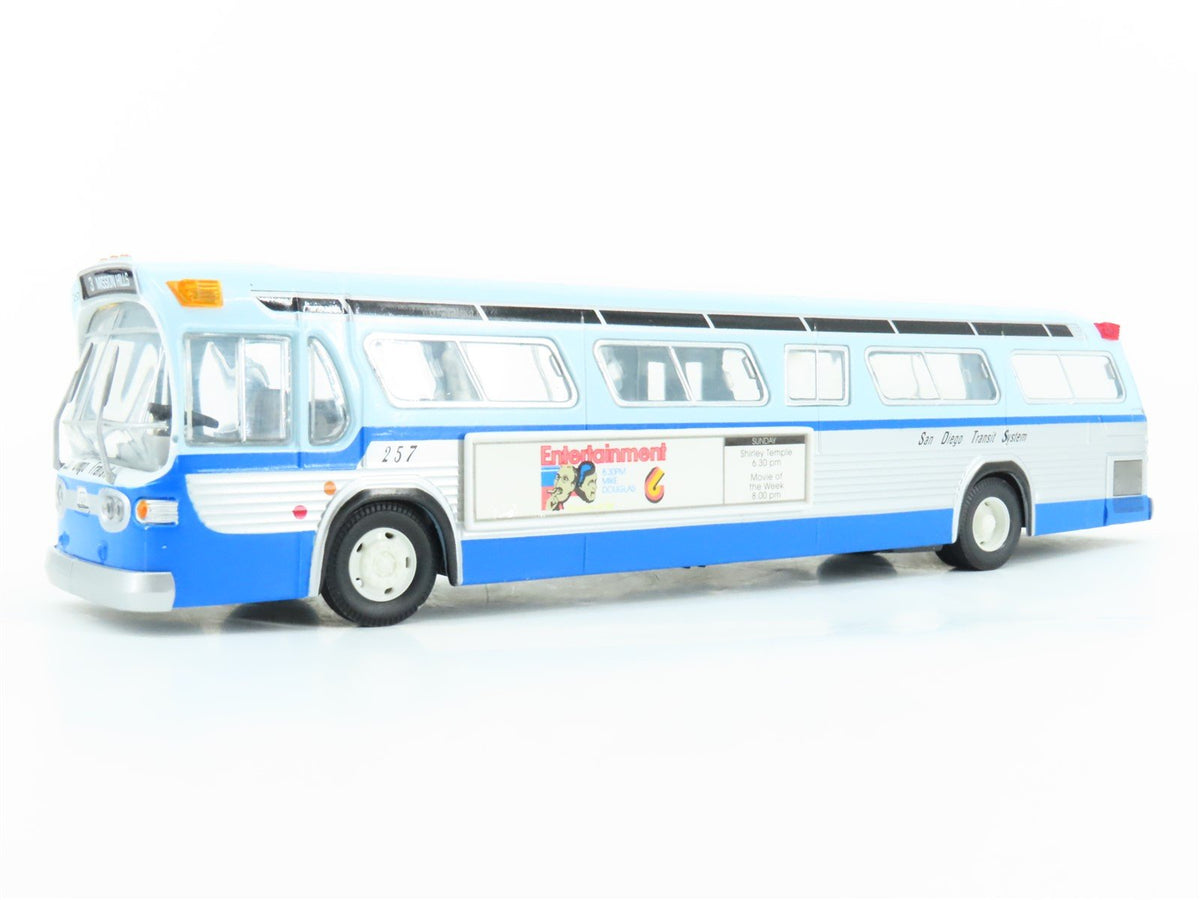 1:50 Scale Corgi 54501 Die-Cast GM 5301 San Diego Transit Fishbowl Bus