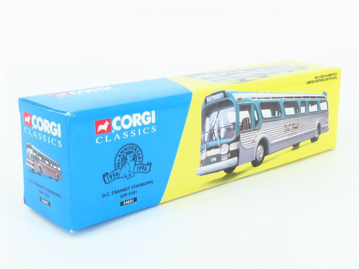 1:50 Scale Corgi 54601 Die-Cast GM 5301 DC Transit Fishbowl Bus