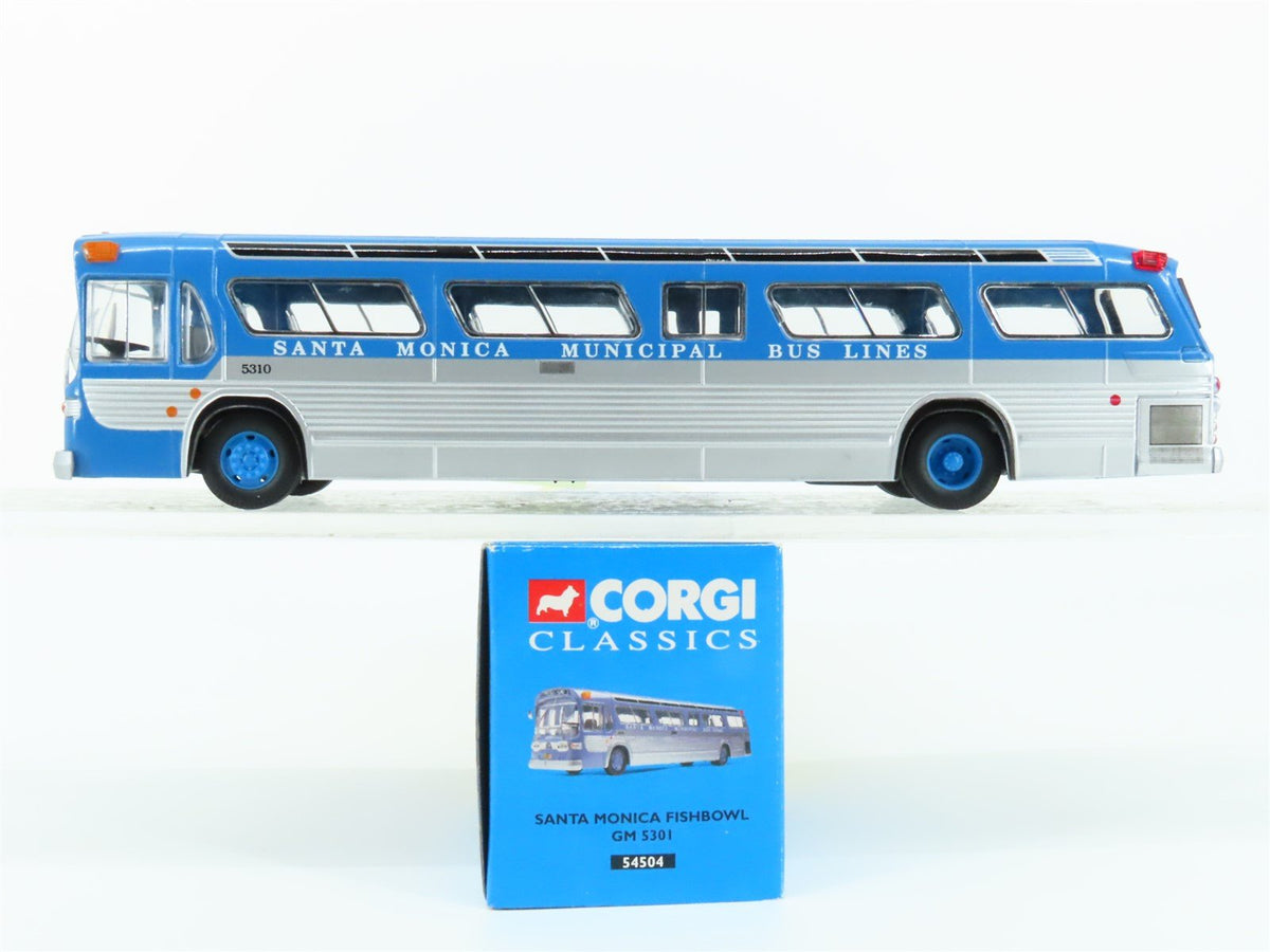 1:50 Scale Corgi 54504 Die-Cast GM 5301 Santa Monica Fishbowl Bus