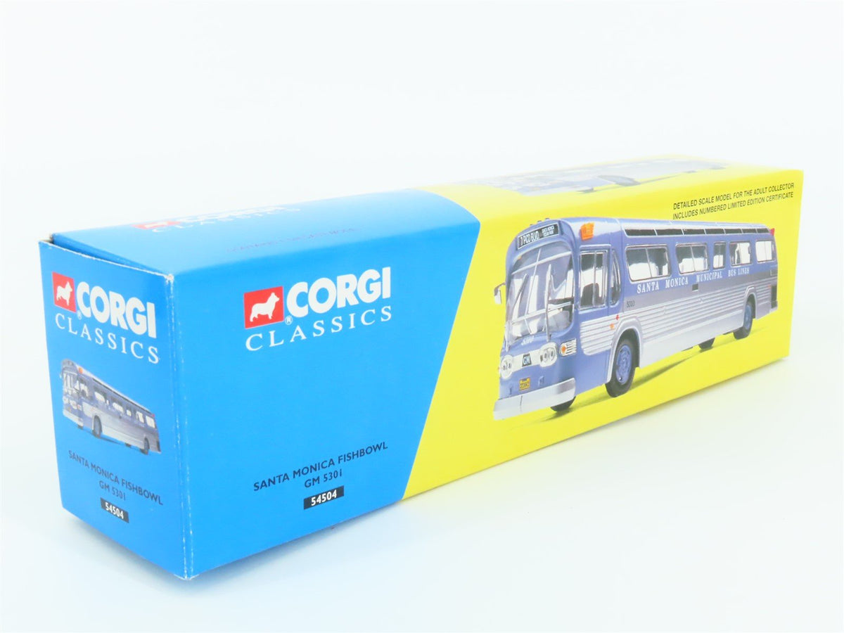 1:50 Scale Corgi 54504 Die-Cast GM 5301 Santa Monica Fishbowl Bus