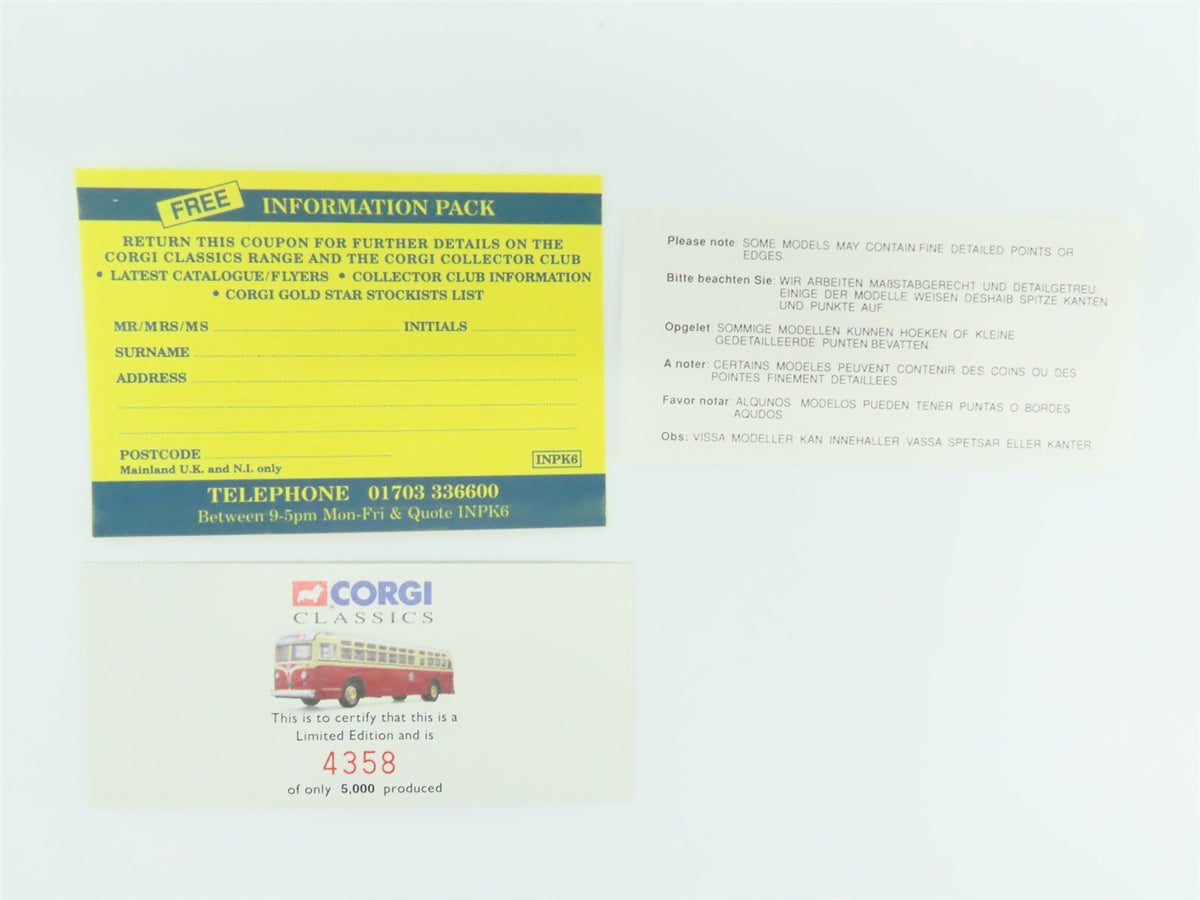 1:50 Scale Corgi 54005 Die-Cast GM 4502 Public Service Bus
