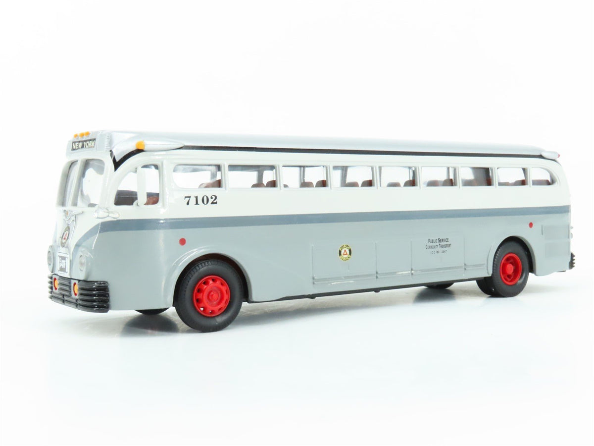 1:50 Scale Corgi 98467 Die-Cast Yellow Coach 743 Public Service New Jersey Bus