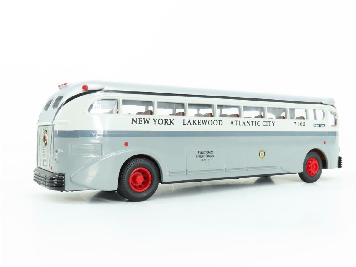 1:50 Scale Corgi 98467 Die-Cast Yellow Coach 743 Public Service New Jersey Bus