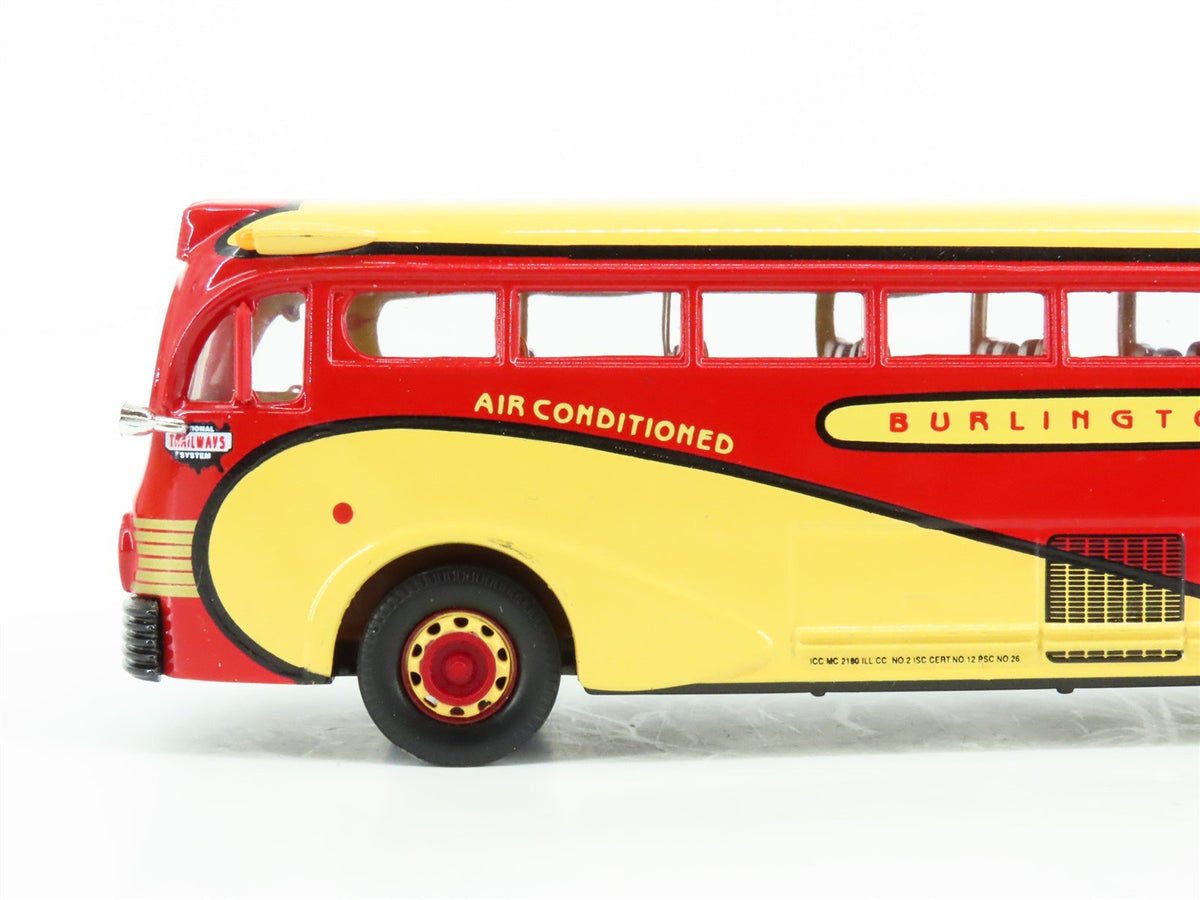 1:50 Scale Corgi 98464 Die-Cast Yellow Coach 743 Burlington Trailways Bus