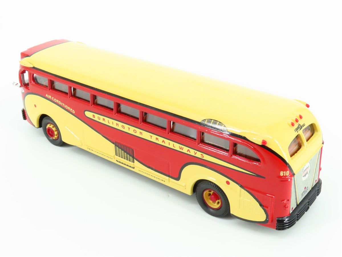 1:50 Scale Corgi 98464 Die-Cast Yellow Coach 743 Burlington Trailways Bus