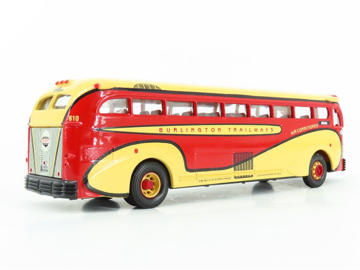 1:50 Scale Corgi 98464 Die-Cast Yellow Coach 743 Burlington Trailways Bus