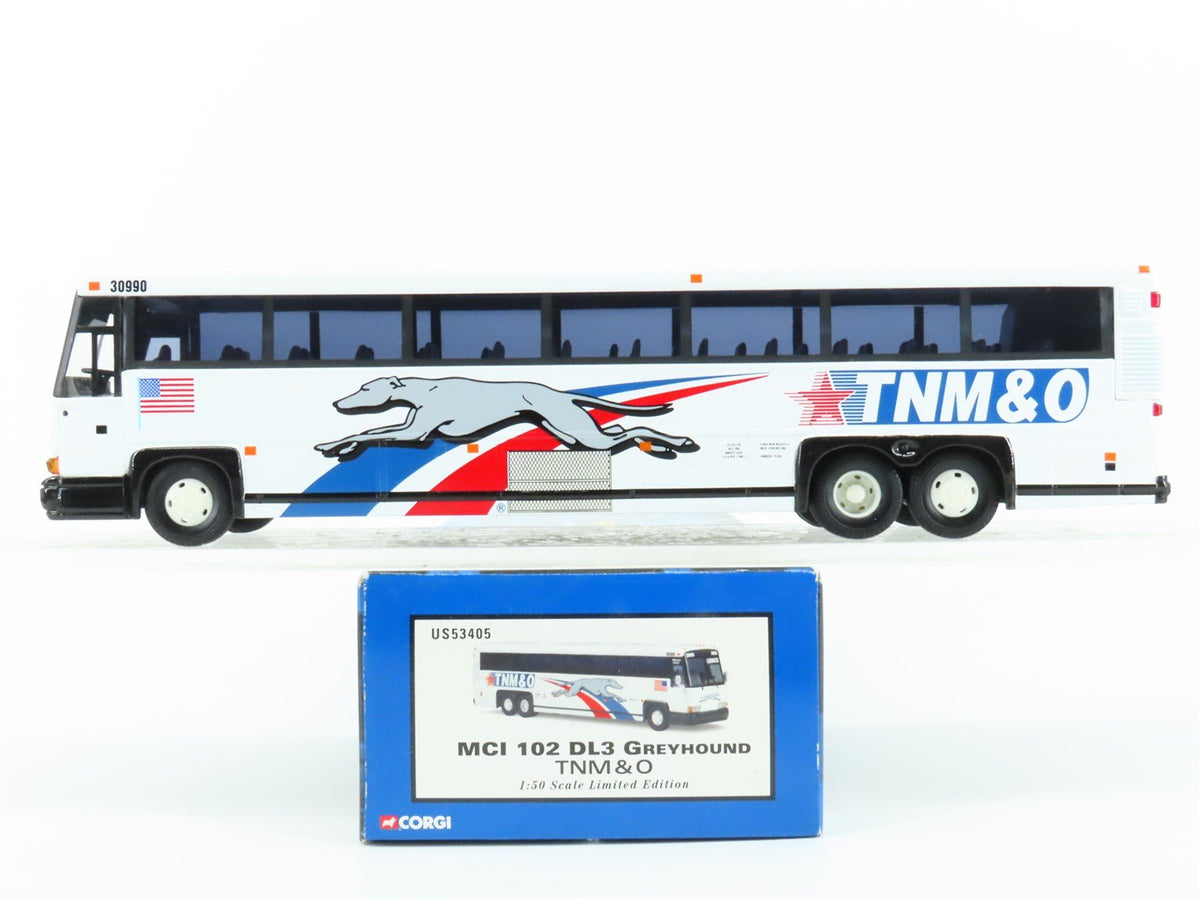 1:50 Corgi US53405 Die-Cast MCI-102 DL3 Greyhound Lines Bus TNM&amp;O