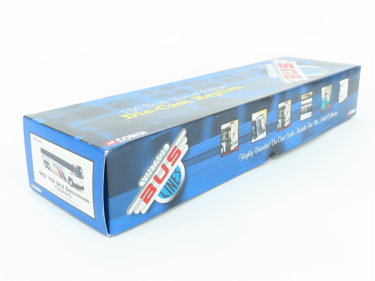 1:50 Corgi US53405 Die-Cast MCI-102 DL3 Greyhound Lines Bus TNM&amp;O