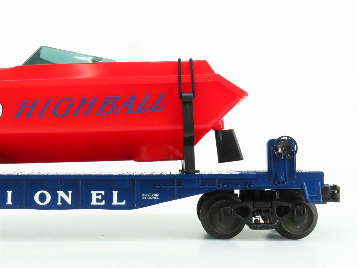 O Gauge 3-Rail Lionel 6-26785 Flat Car #26785 w/ 8 Highball Power Boat