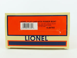 O Gauge 3-Rail Lionel 6-26785 Flat Car #26785 w/ 8 Highball Power Boat