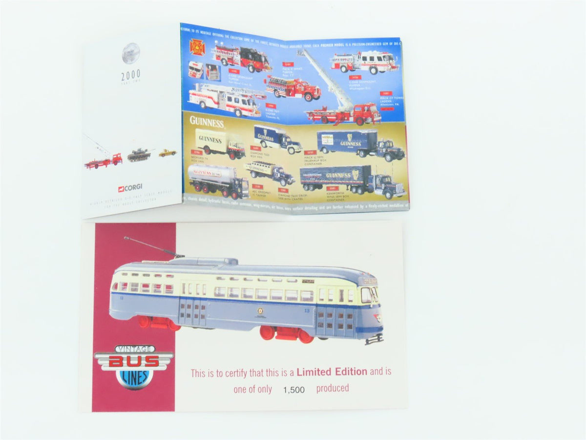 1:50 Scale Corgi 55016 Die-Cast PCC Newark/PSNJ Trolley UNPOWERED