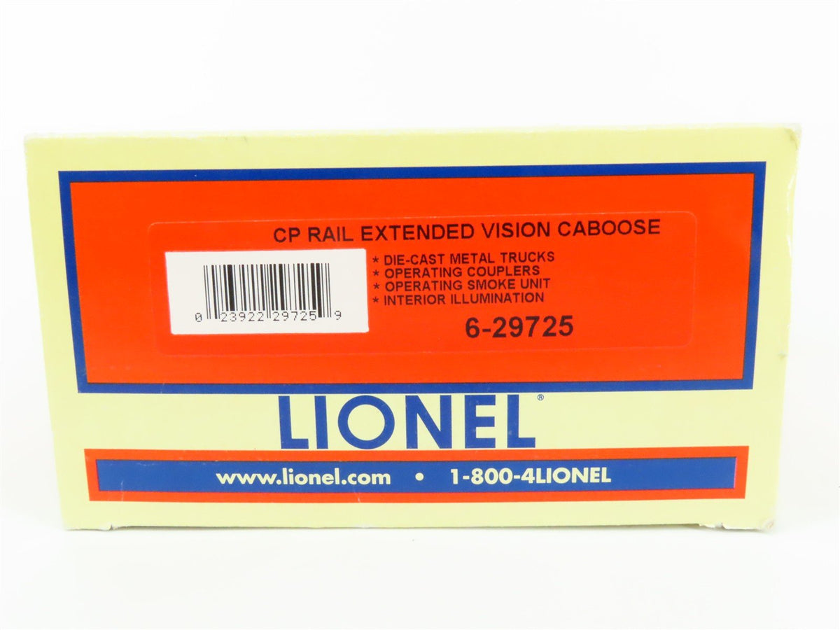 O Gauge 3-Rail Lionel 6-29725 CP Rail Extended Vision Caboose #434615 w/ Lights
