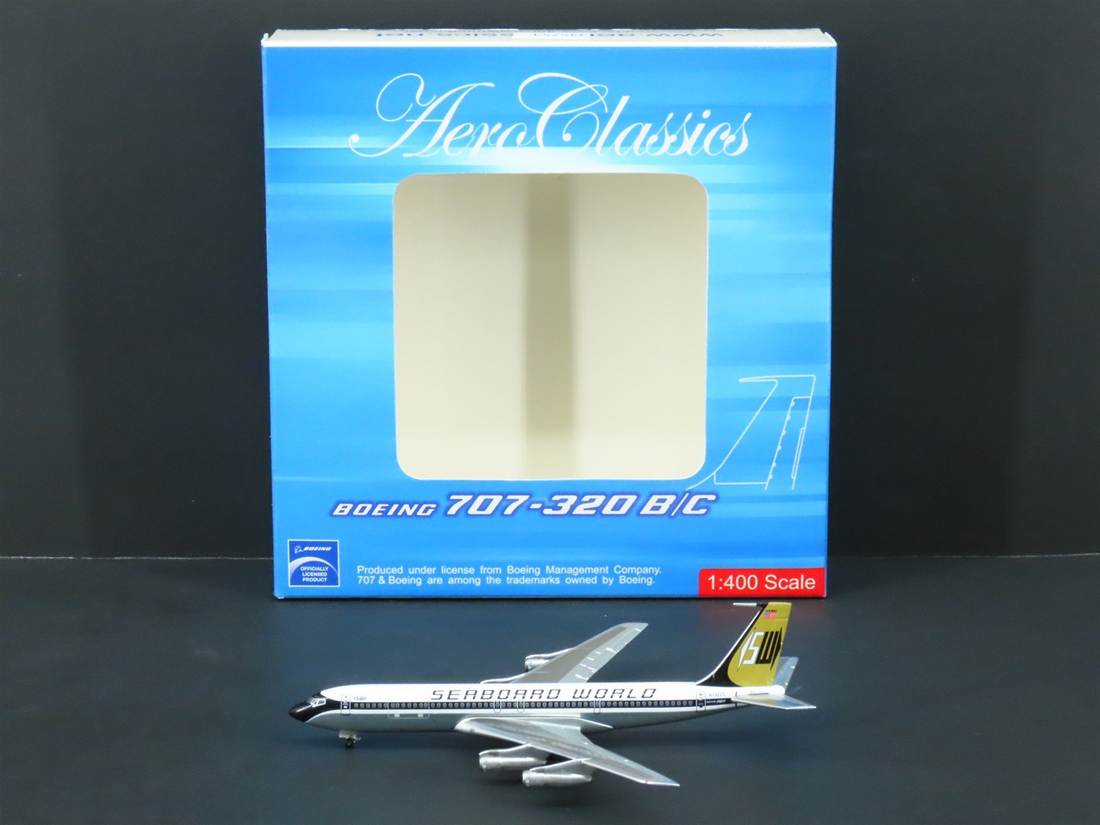 1:400 Aero Classics Die-Cast Seaboard World Boeing 707-300 Airliner