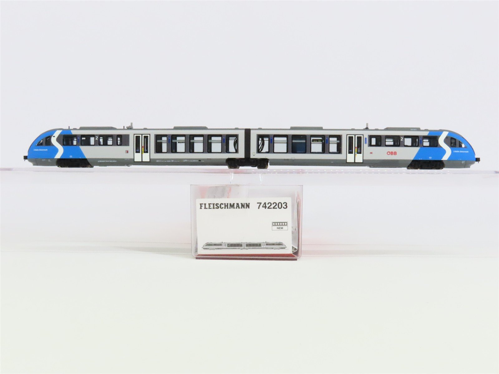 N Fleischmann 742203 OBB S-Bahn Styria Rh 5022 Desiro DMU 2-Unit Set - DCC Ready