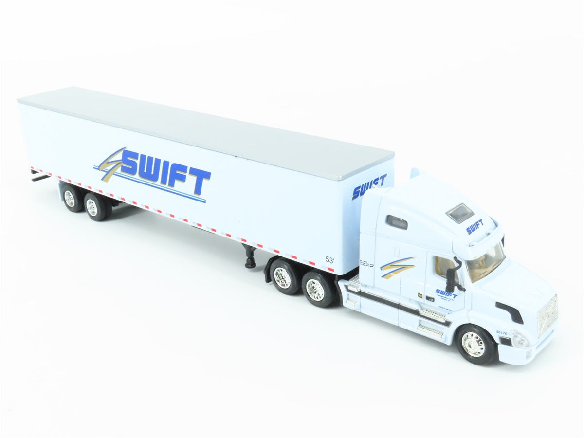 1:64 DG Productions Die-Cast Swift Volvo Semi Truck &amp; 53&#39; Trailer