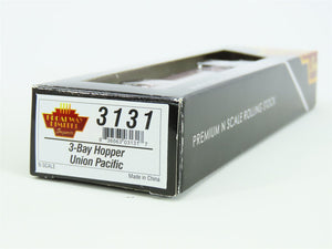 N Scale Broadway Limited BLI 3131 UP Union Pacific 3-Bay Hopper #90501 w/ Load