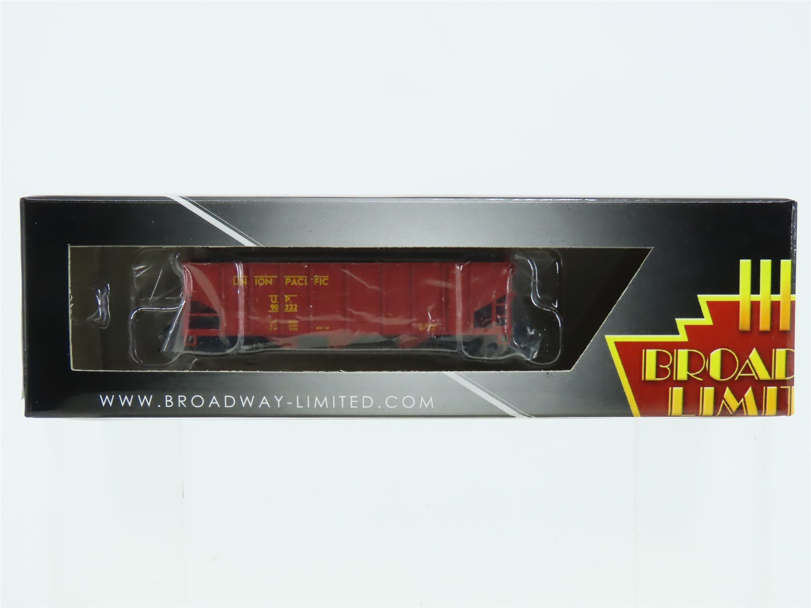 N Scale Broadway Limited BLI 3131 UP Union Pacific 3-Bay Hopper #90222 w/ Load