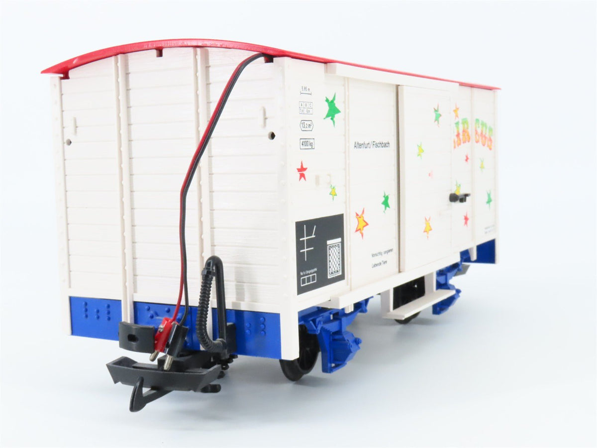 G Scale LGB 41362 Circus Single Door Box Car w/ Sound Installed