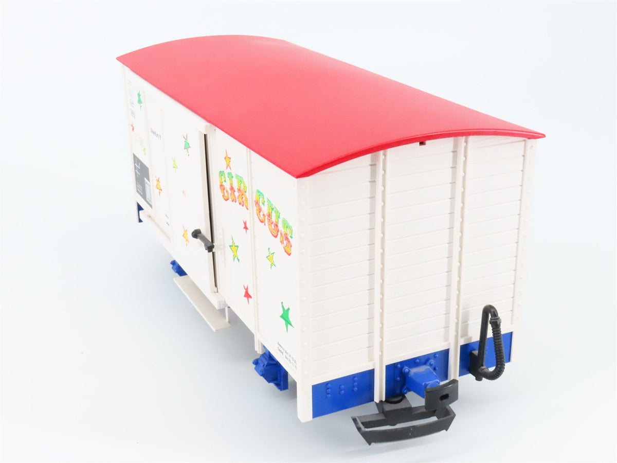 G Scale LGB 41362 Circus Single Door Box Car w/ Sound Installed