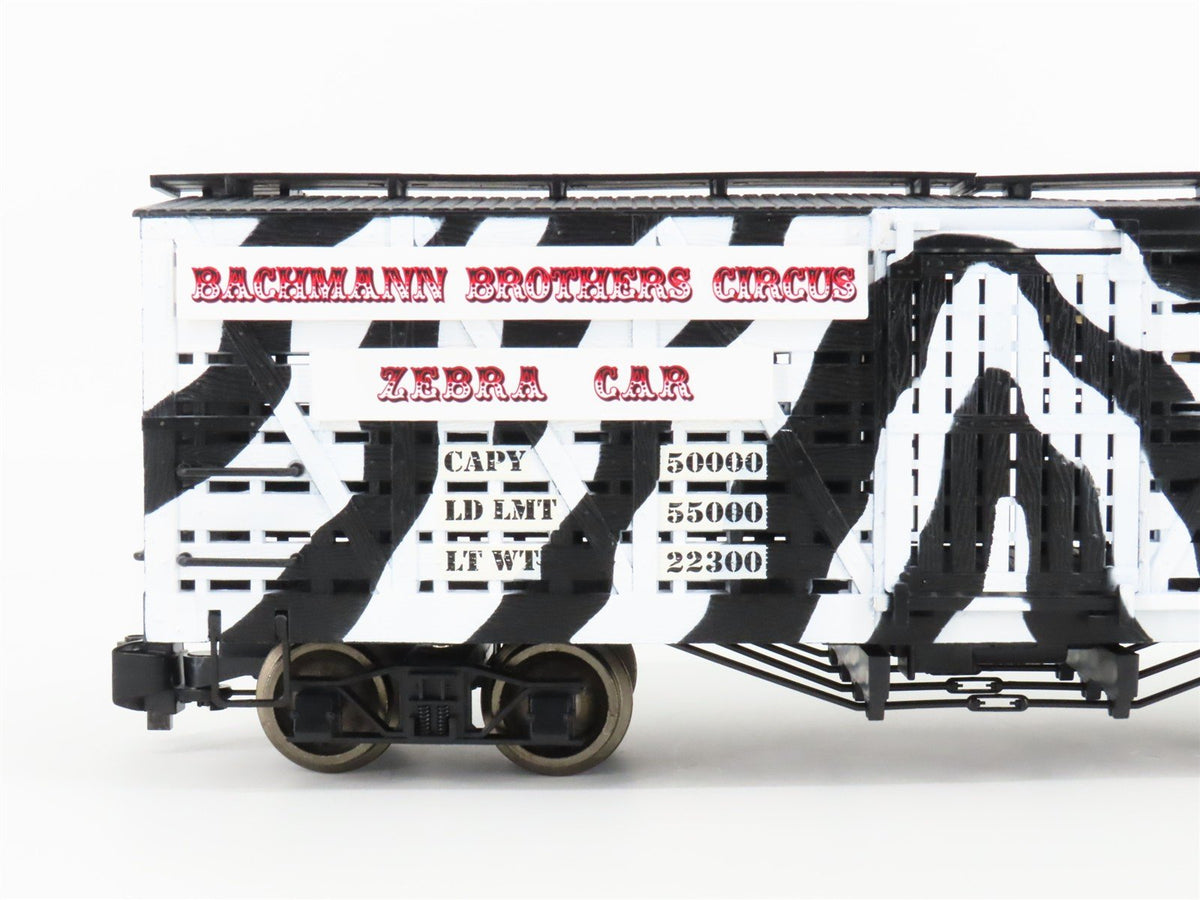 G Bachmann Big Haulers 98384 BBCX Bachmann Brothers Circus Zebra Stock Car #253