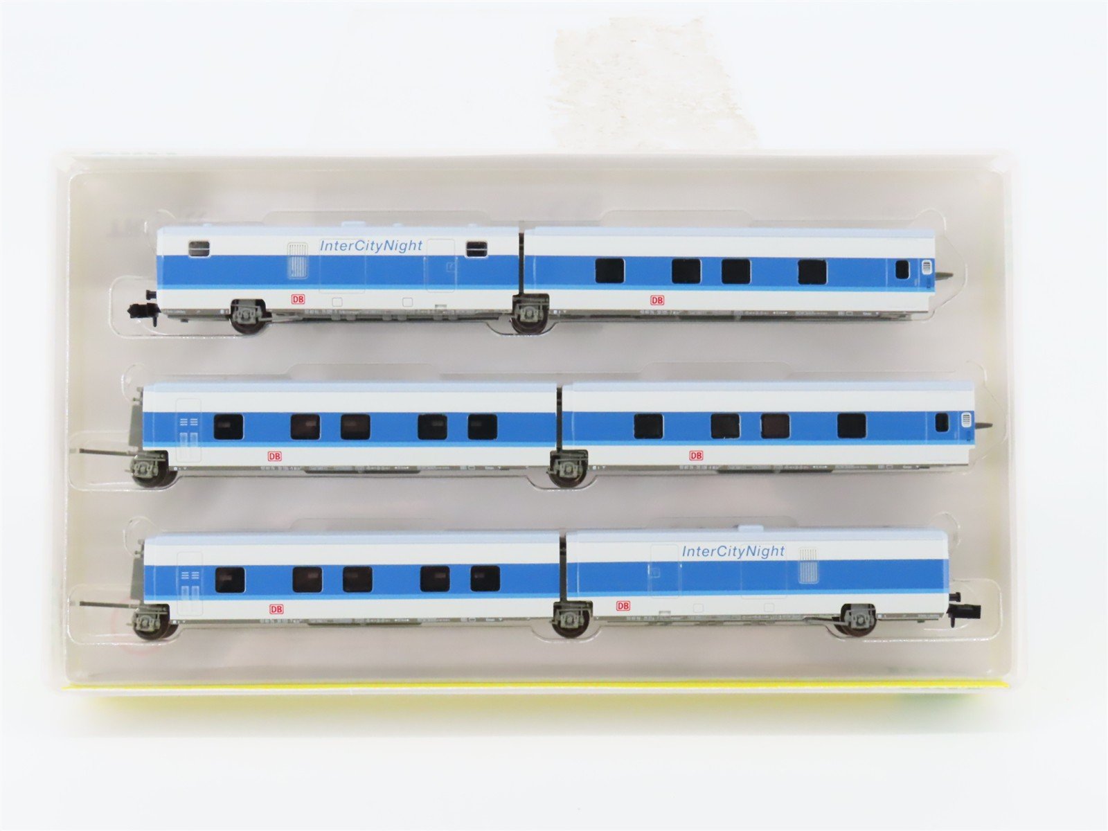 N Scale Trix 13723 DB Inter-City Night Articulated Passenger 6-Car Set