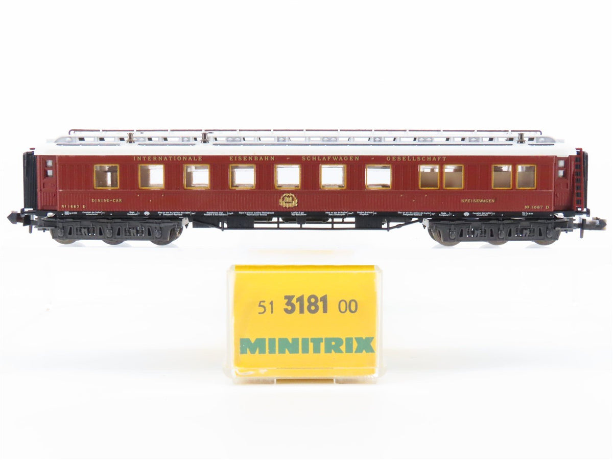 N Scale Trix 51318100 Internationale Eisenbahn Schlafwagen Passenger Car #1687D