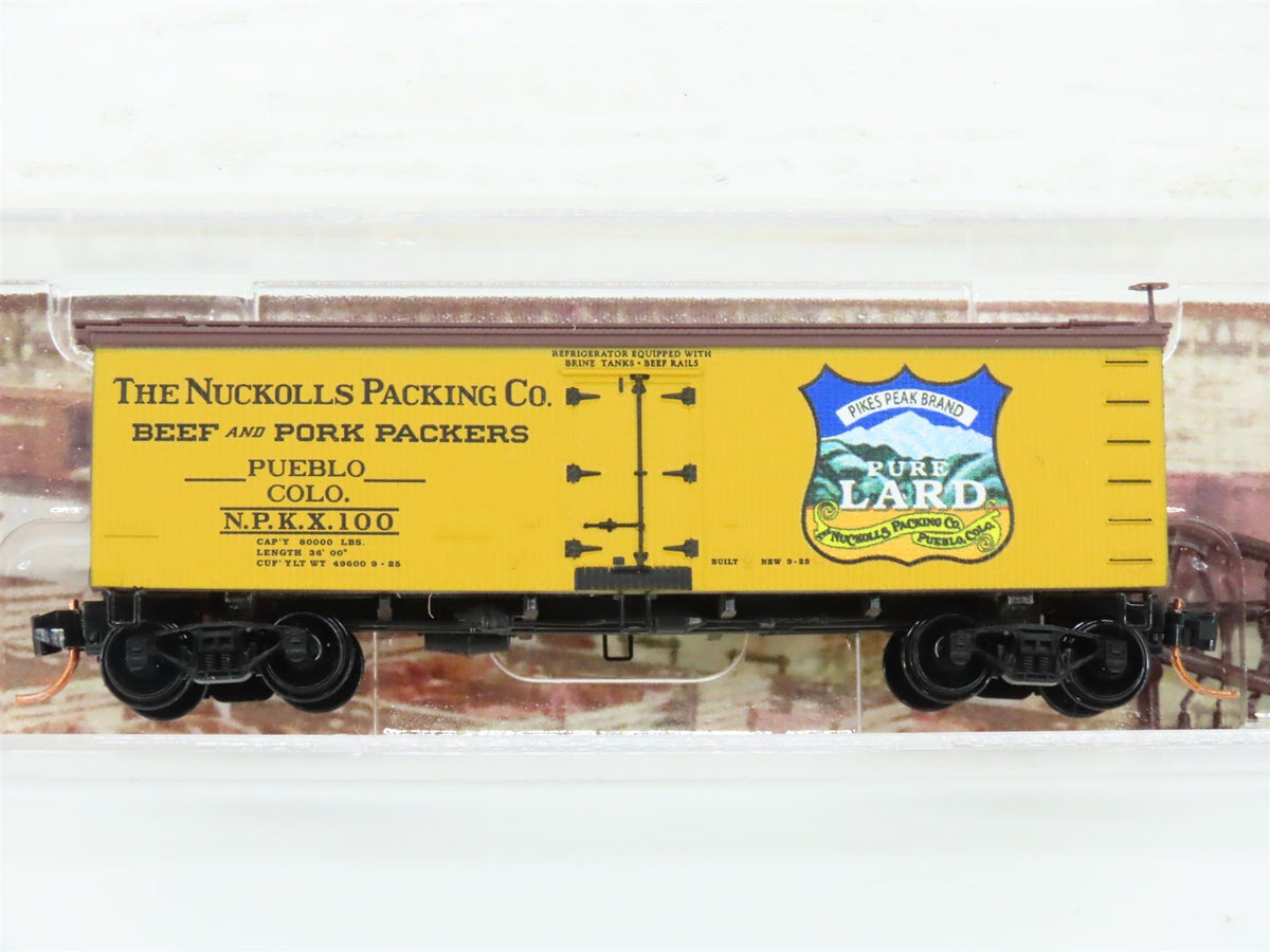 N Scale Micro-Trains MTL 05800536 NPKX Nuckoll&#39;s Packing Co 36&#39; Wood Reefer #100