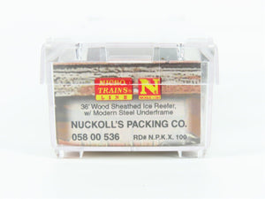 N Scale Micro-Trains MTL 05800536 NPKX Nuckoll's Packing Co 36' Wood Reefer #100
