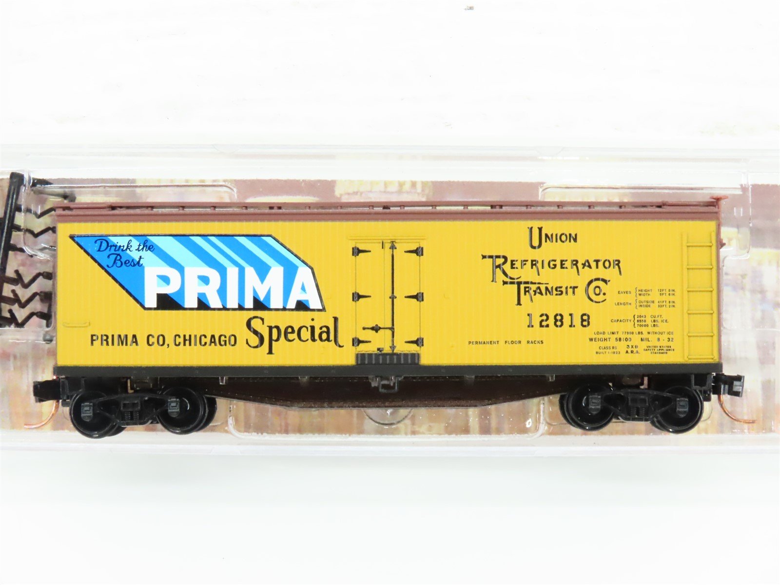 N Scale Micro-Trains MTL 04900650 URTC Prima Special 40' Wood Reefer #12818