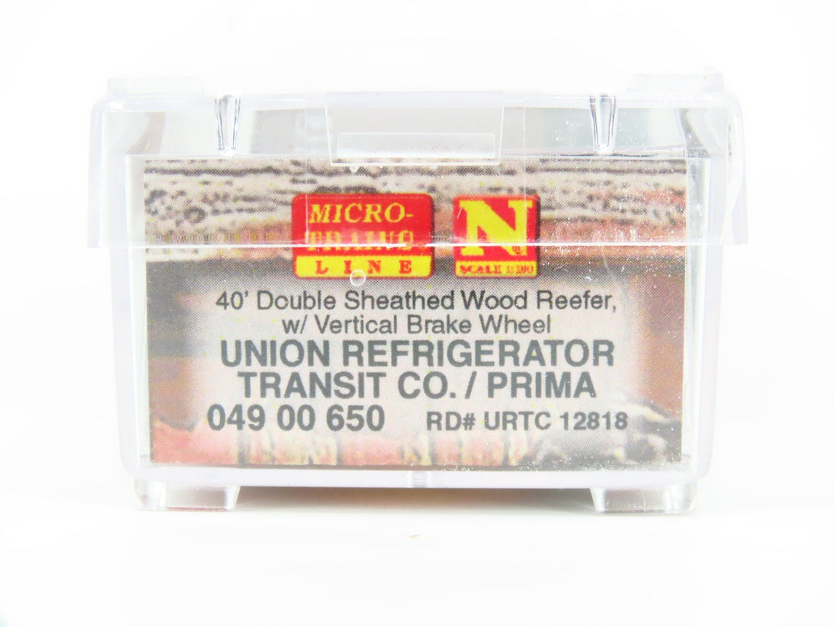N Scale Micro-Trains MTL 04900650 URTC Prima Special 40&#39; Wood Reefer #12818