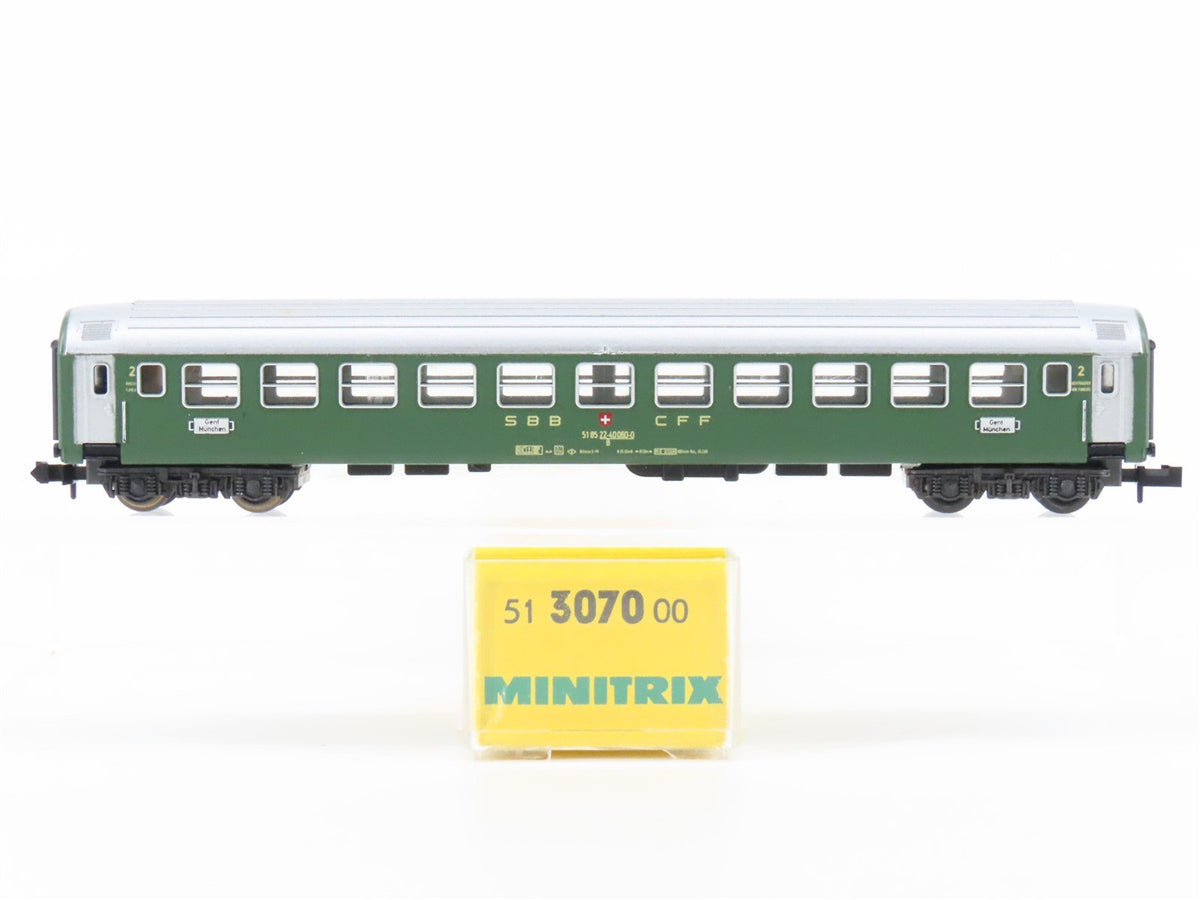 N Scale Trix 51307000 SBB CFF FFS Swiss Federal Passenger Car #518522400600