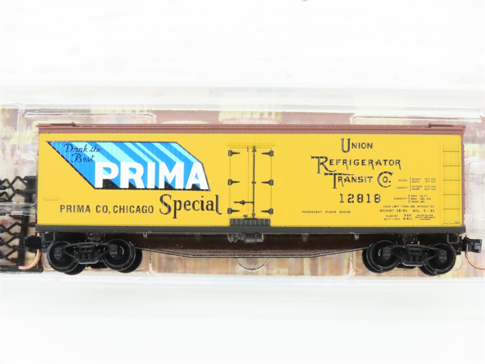 N Scale Micro-Trains MTL 04900650 URTC Prima Special 40' Wood Reefer #12818